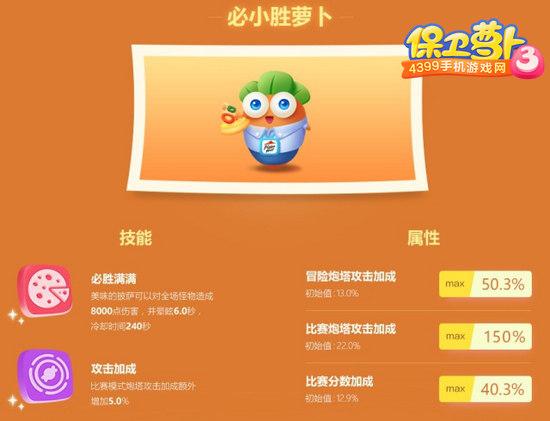 保卫萝卜3四星角色战力对比分析